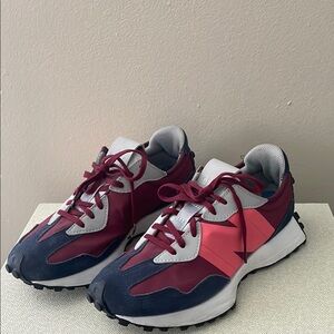 New Balance Athletic Shoes - Red, Pink, and Blue